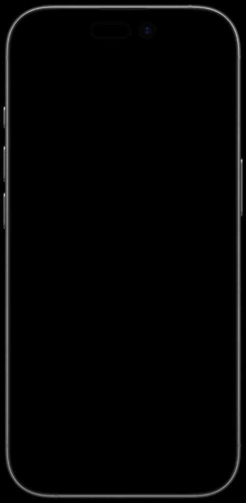 iPhone black bezel frame